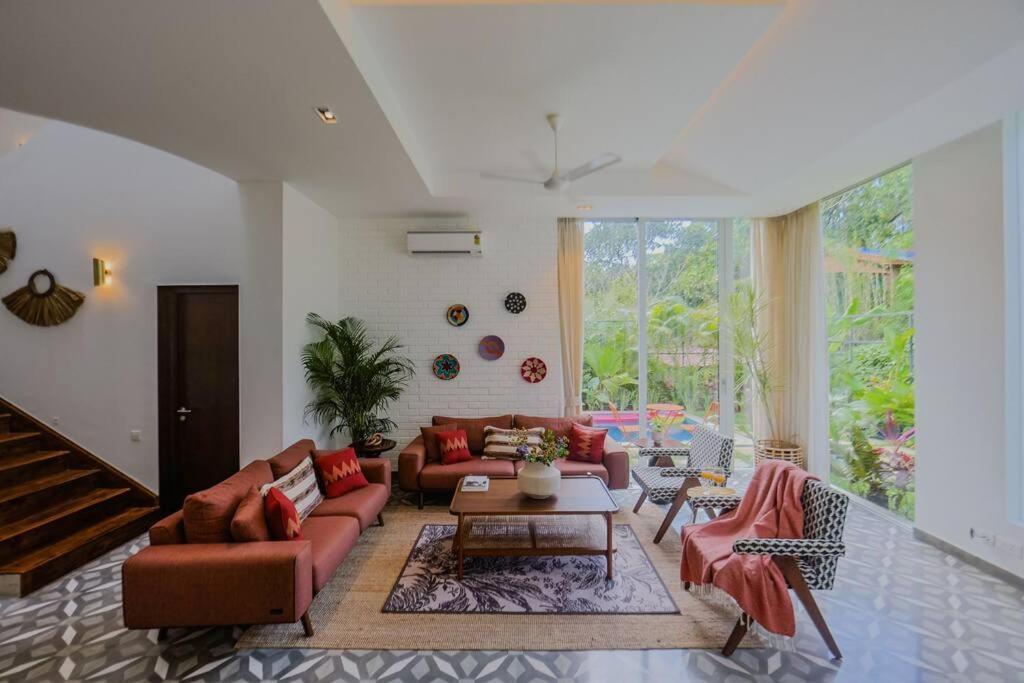 Presidential Luxury Villa Anjuna With Pvt Pool & Bathtub, Most Prime Location Exterior foto